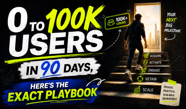 0 to 100K Users in 90 Days, Here’s the Exact Playbook