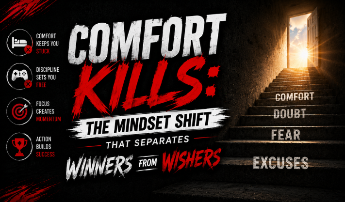 Comfort Kills: The Mindset Shift That Separates Winners from Wishers