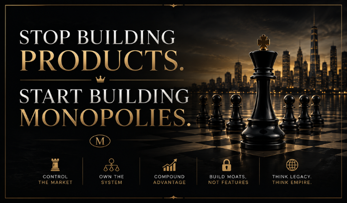 Stop Building Products. Start Building Monopolies