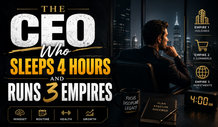 The CEO Who Sleeps 4 Hours and Runs 3 Empires