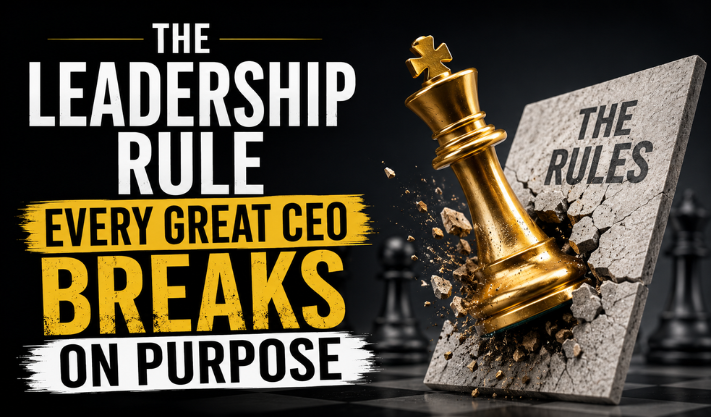 The Leadership Rule Every Great CEO Breaks on Purpose