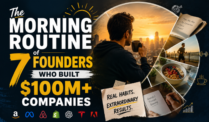 The Morning Routine of 7 Founders Who Built $100M+ Companies