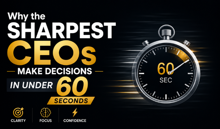 Why the Sharpest CEOs Make Decisions in Under 60 Seconds