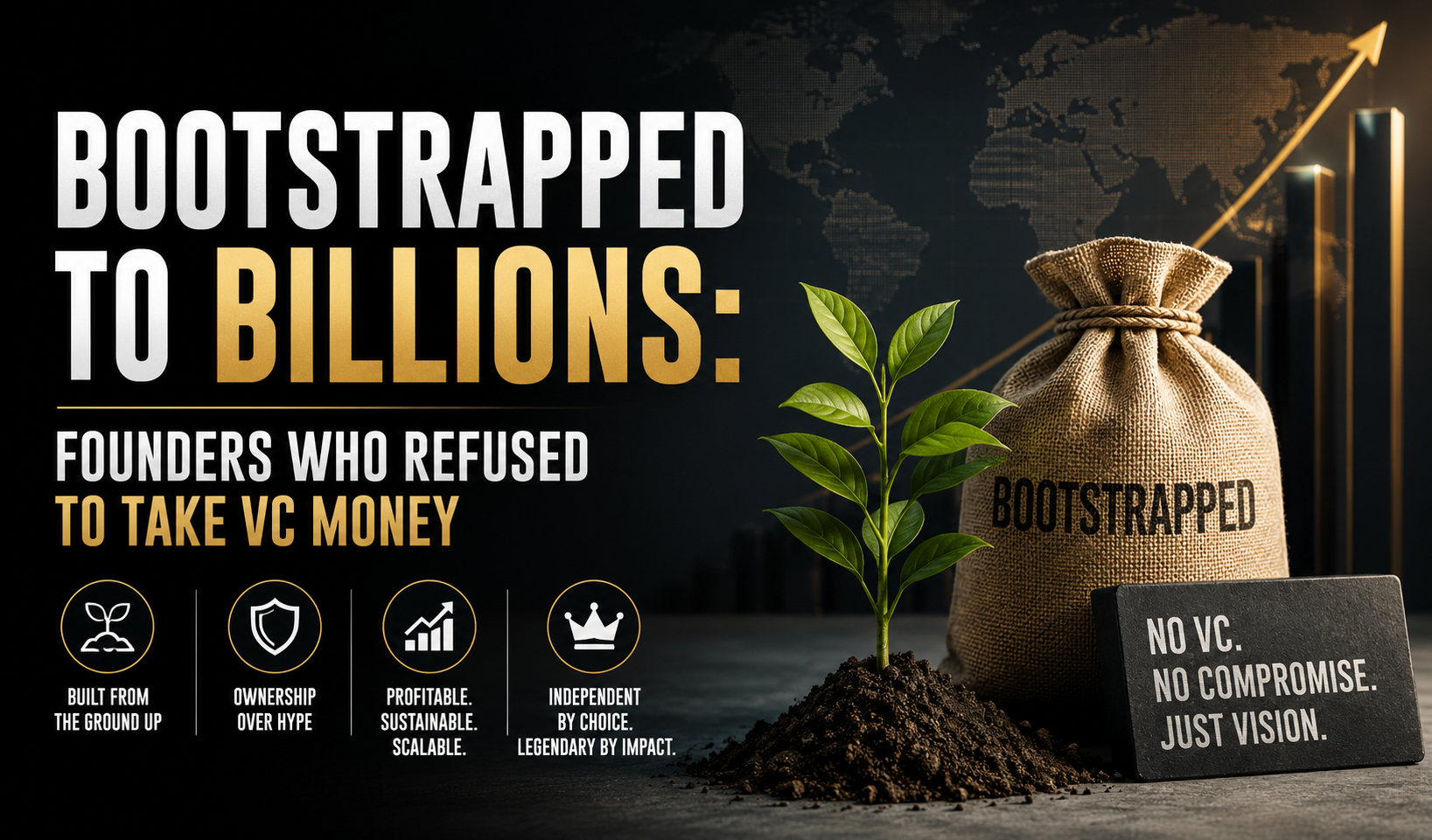 Bootstrapped to Billions: Founders Who Refused to Take VC Money