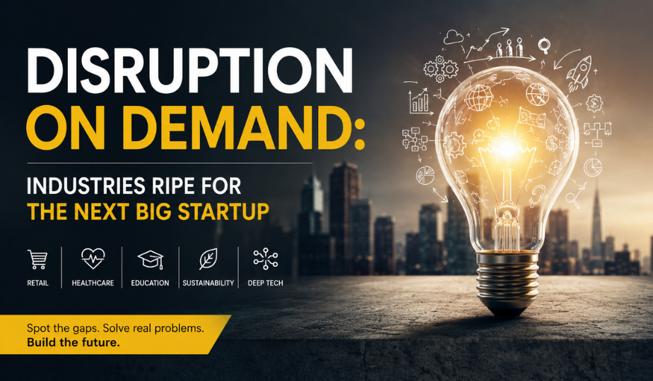 Disruption on Demand: Industries Ripe for the Next Big Startup