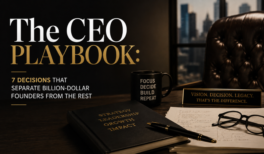 The CEO Playbook: 7 Decisions That Separate Billion-Dollar Founders from the Rest