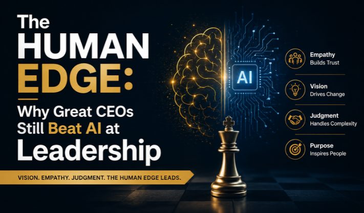 The Human Edge: Why Great CEOs Still Beat AI at Leadership