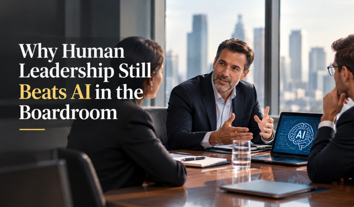 Why Human Leadership Still Beats AI in the Boardroom